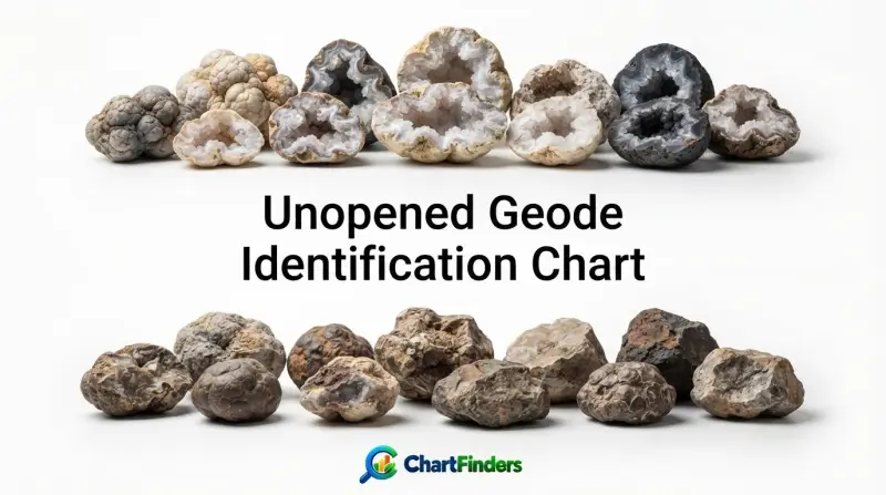 Unopened Geode Identification Chart