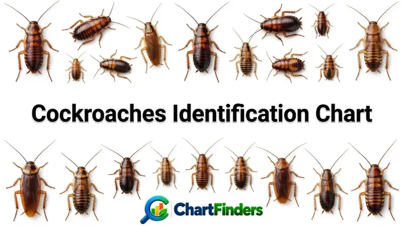 Cockroaches Identification Chart