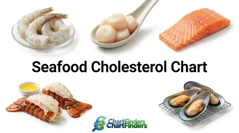 Seafood Cholesterol Chart