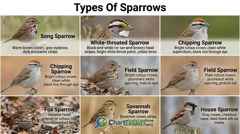 Sparrow Identification Chart