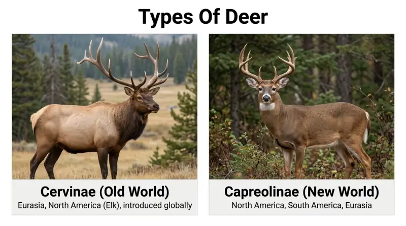 Types Of Deer Identification Chart