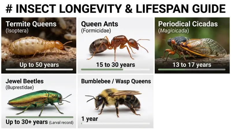 Insects With The Longest Lifespan