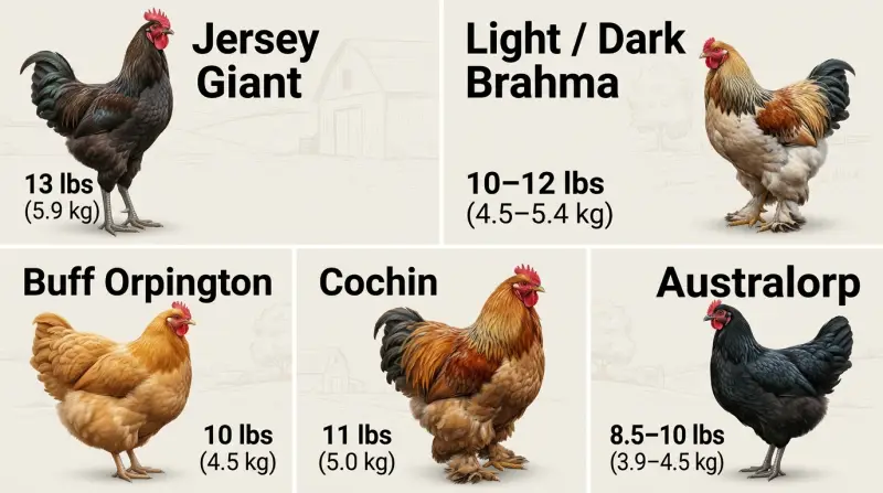 Largest Chicken Breed Largest Chicken Breed
