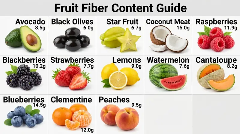 Low Carb Fruit Chart Low Carb Fruit Chart
