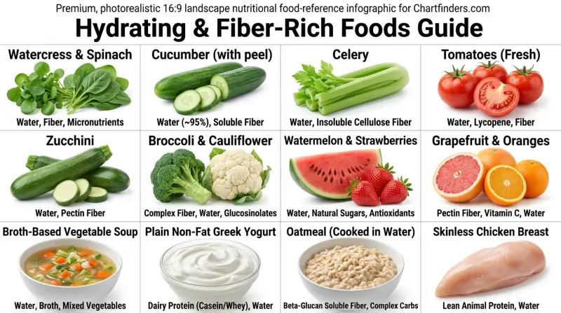 Low Energy Density Foods Chart