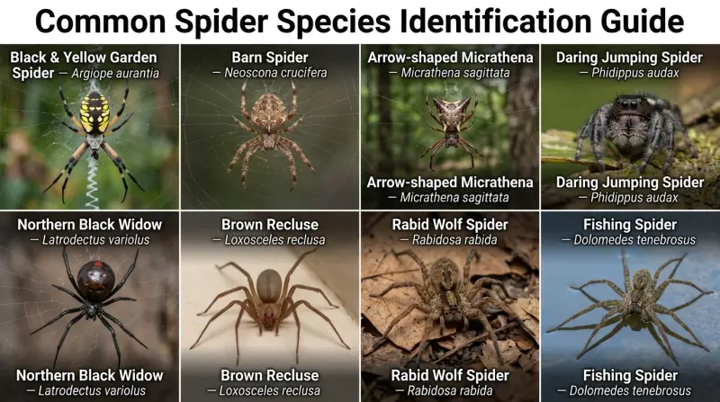 Maryland Spiders Identification Chart