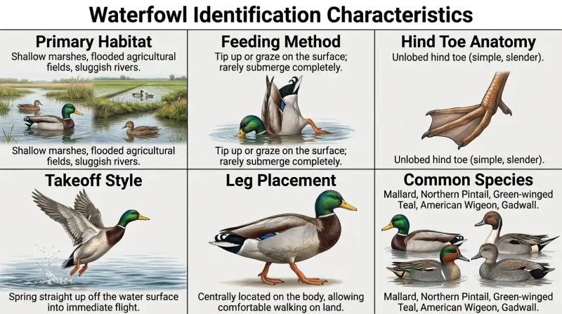 North American Duck Identification Chart