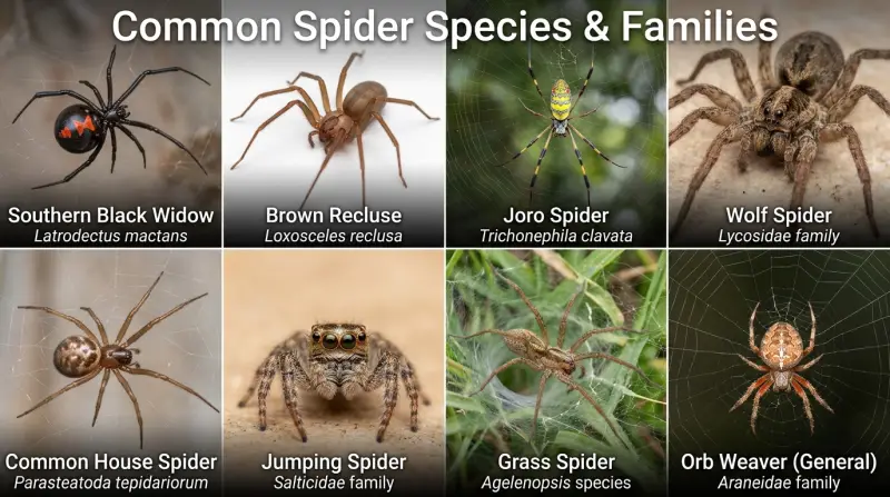 North Carolina Spider Identification Chart