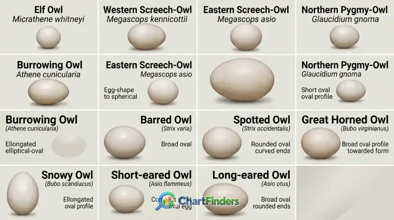Owl Egg Identification Chart