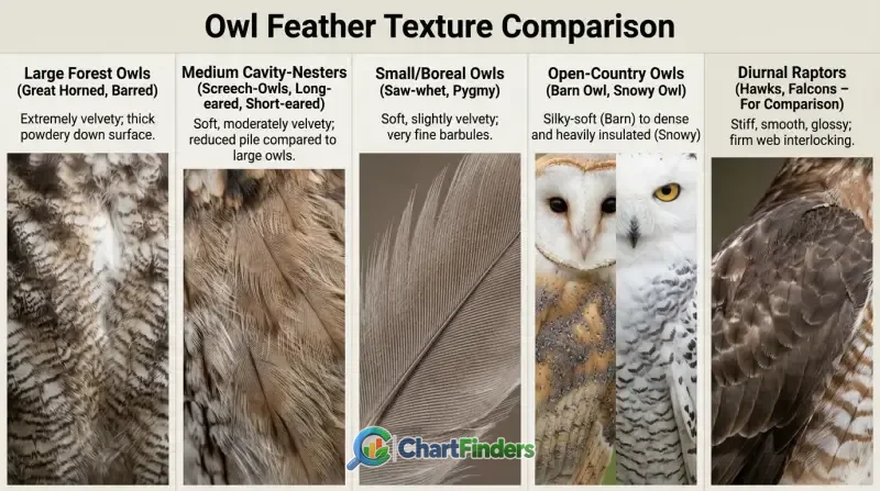Owl Feather Identification Chart