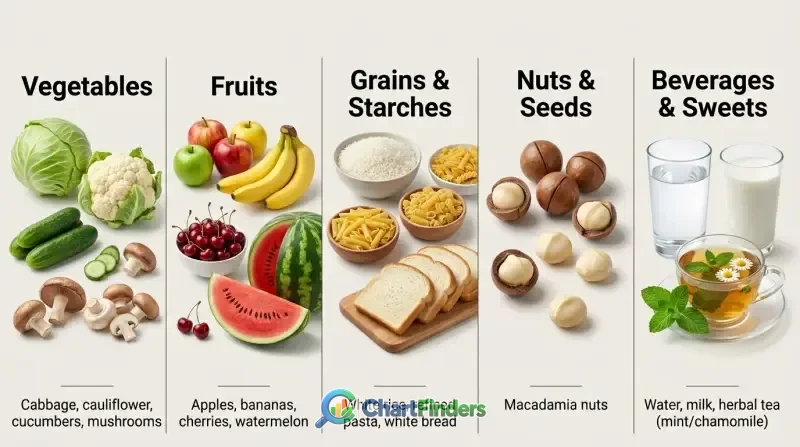 Oxalate Food Chart
