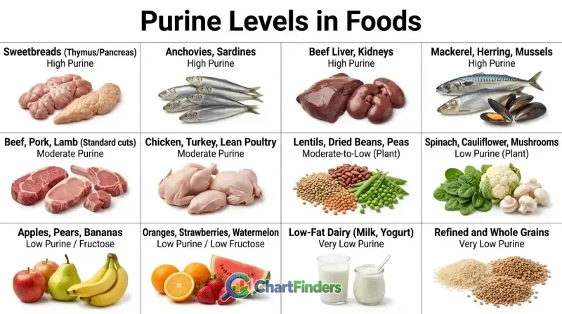 Purine Food Chart